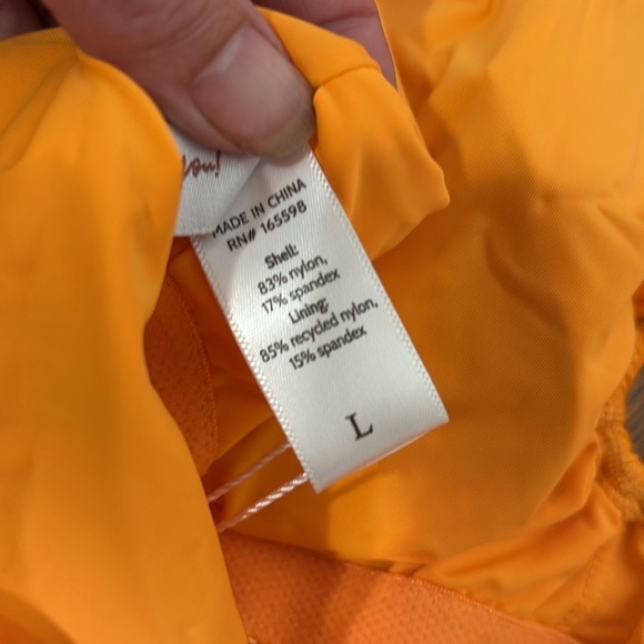 Andie The Bonita One Piece swimsuit wide rib tangerine size L NWT - Picture 5 of 8